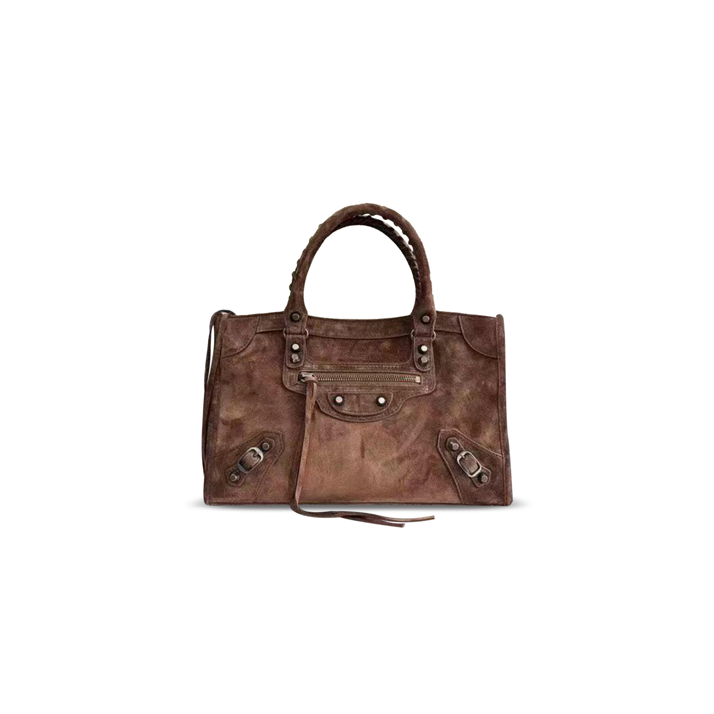 BALENCIAGA WOMEN'S LE CITY BAG SMALL IN LIGHT ESPRESSO 811442 (30*19*10cm)
